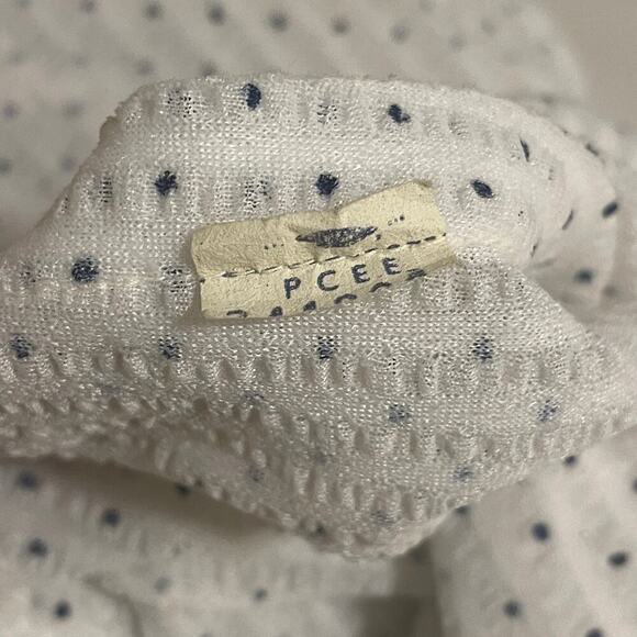 Vintage 70s Does 50s Jerrie Lurie Dress | Polka Dot Midi, Cottagecore S, M, L - Picture 8 of 9